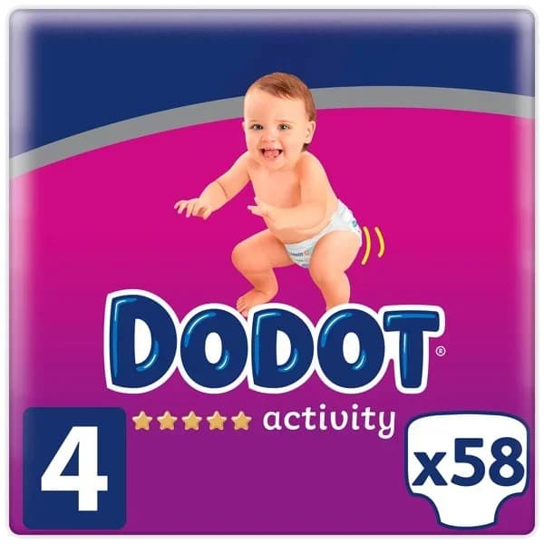 Pañales activity talla 4 (10-15 kg) 62 unidades - 1 ud - Imagen del producto en Findit