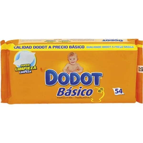 Toallitas DODOT BÁSICO, paquete 54 uds - 54 ud - Imagen del producto en Findit
