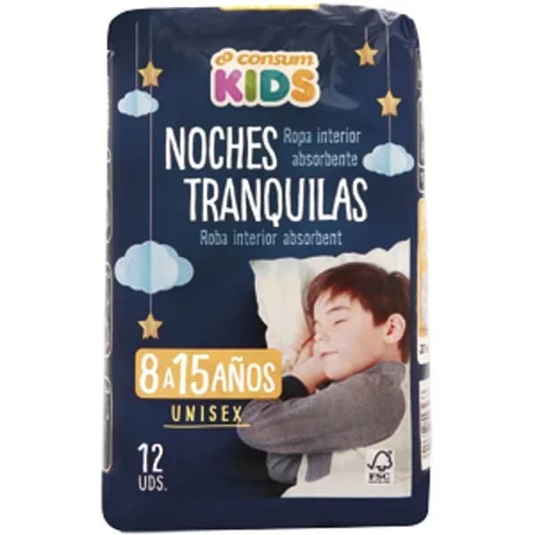 Ropa Interior 8-15 Años Noches Tranquilas - 1 ud - Imagen del producto en Findit