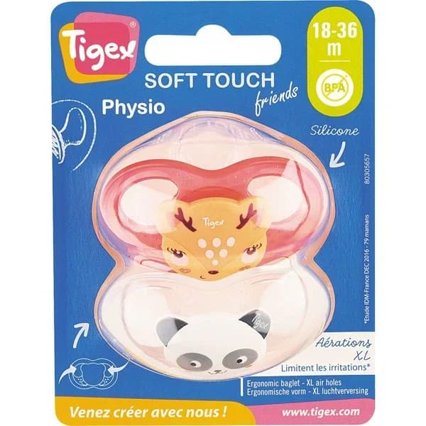 Chupete Silicona 18-36M Fisiológico Soft Touch - 2 ud - Imagen del producto en Findit