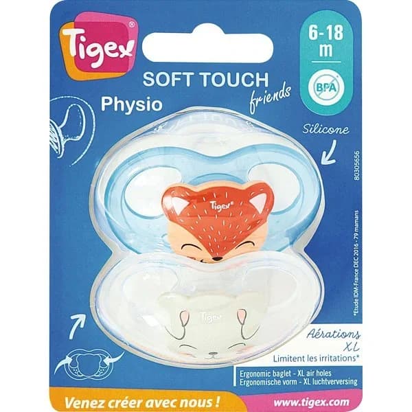 Chupete Silicona 6-18 M Fisiológico Soft Touch - 2 ud - Imagen del producto en Findit