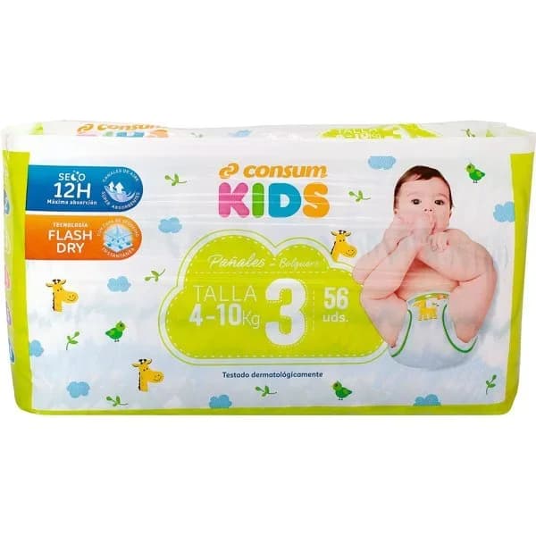 Pañal Talla 3 - 57.33 ud - Imagen del producto en Findit
