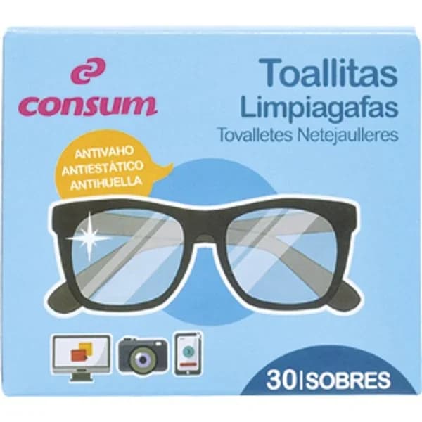 Toallitas Limpiagafas - 31 ud - Imagen del producto en Findit