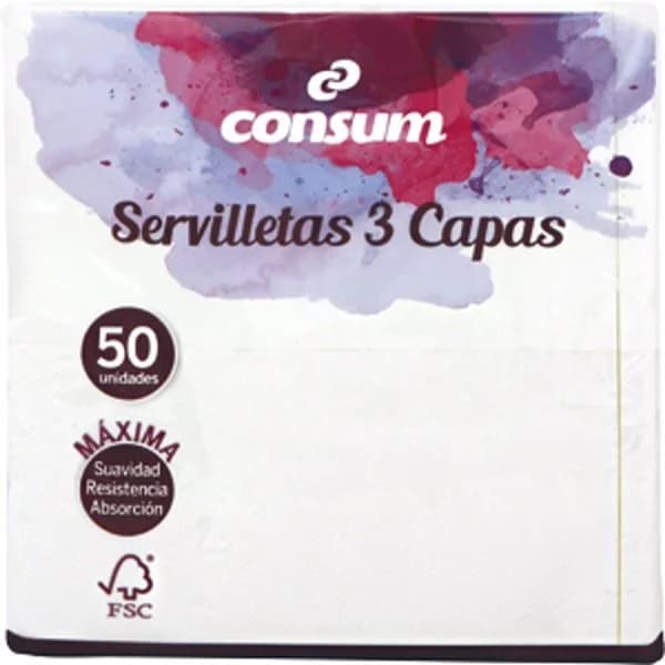 Servilleta 3 Capas Blanca 40x40 - 53.17 ud - Imagen del producto en Findit