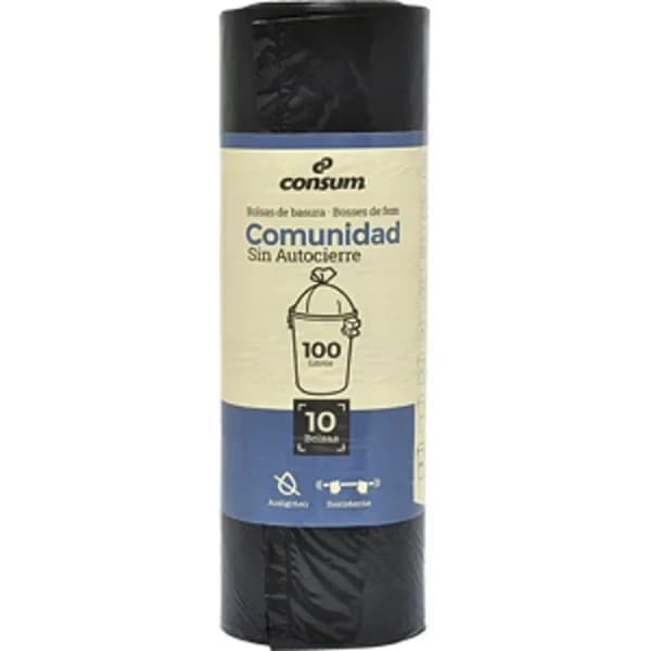 Bolsa Basura Comunidad Negra de 100 Litros - 9.62 ud - Imagen del producto en Findit