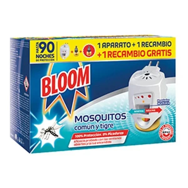 Antimosquitos eléctrico BLOOM, aparato + 2 recambios - 1 ud - Imagen del producto en Findit