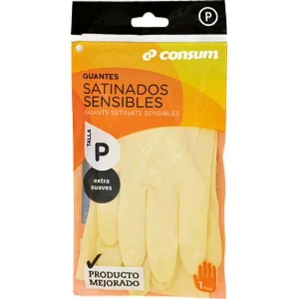 Guante Satinado Sensible Látex TPequeña - 1 ud - Imagen del producto en Findit