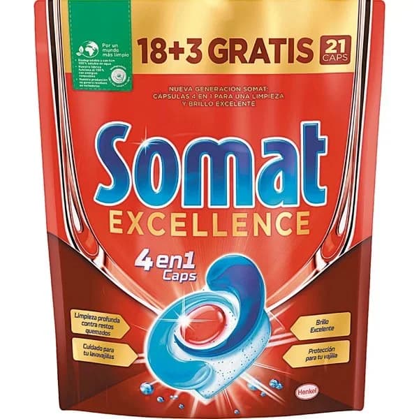 Vajillas Excellence 4 en 1 Cápsula 18+2UD - 2 ud - Imagen del producto en Findit