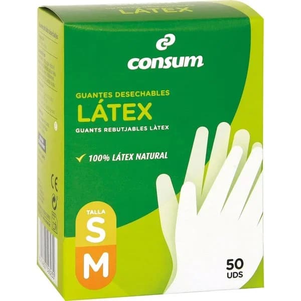 Guantes Látex Talla Pequeña/Mediana - 51.67 ud - Imagen del producto en Findit