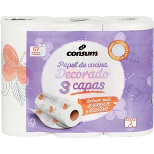 Papel Cocina Decorado 3 Capas - 3.01 ud - Imagen del producto en Findit