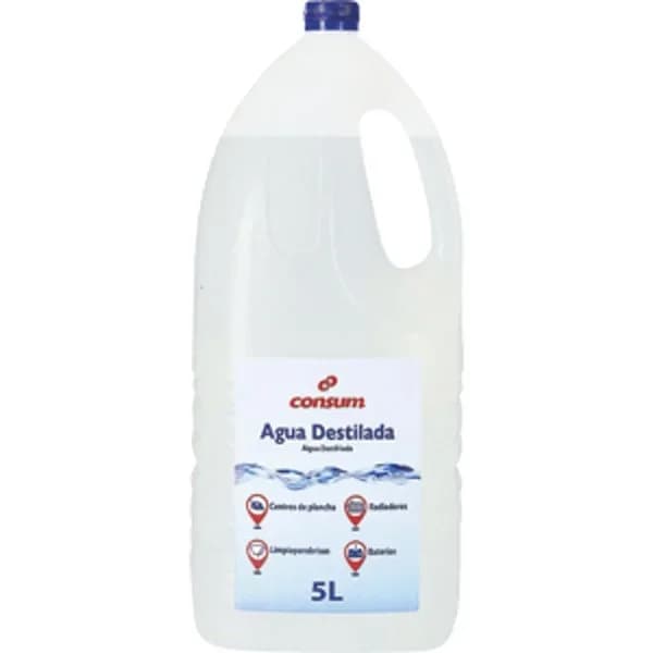 Agua Destilada Con Tapón de Seguridad - 4.97 l - Imagen del producto en Findit