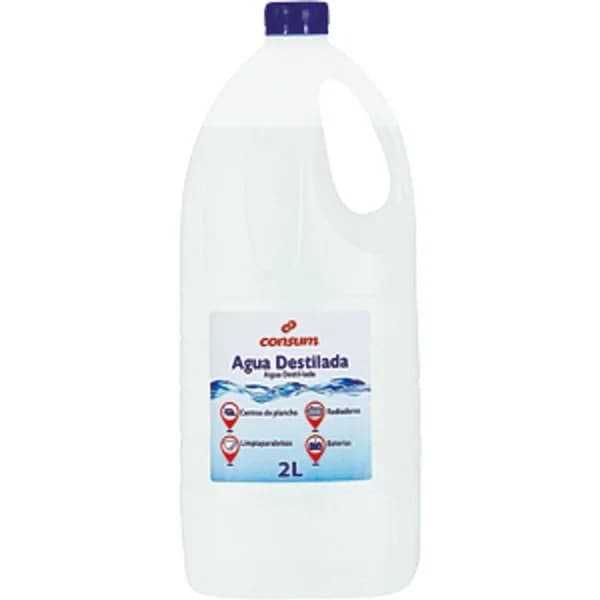Agua Destilada Con Tapón de Seguridad - 2 l - Imagen del producto en Findit