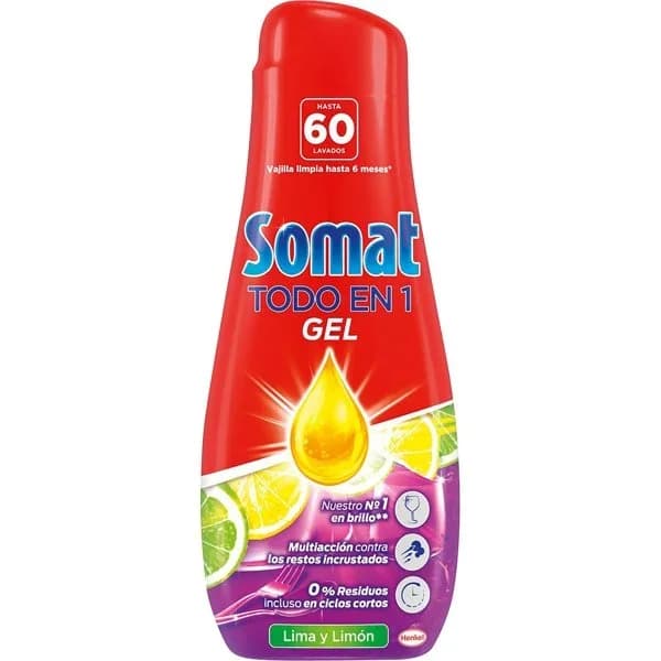 Lavavajillas en Gel Limón Todo en Uno - 0.96 l - Imagen del producto en Findit