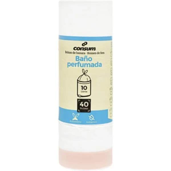 Bolsa Basura Autocierre Especi.Baños Blanca 10L - 36.25 ud - Imagen del producto en Findit