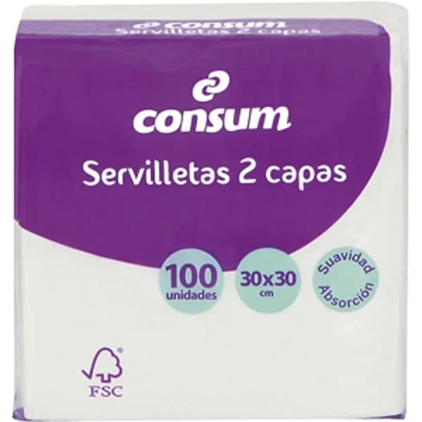 Servilletas 2 Capas Blanca 30x30 - 149 ud - Imagen del producto en Findit