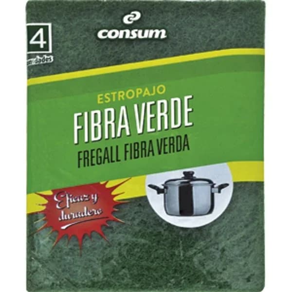 Estropajo Fibra Verde - 4.04 ud - Imagen del producto en Findit