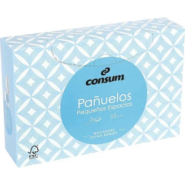 Pañuelos Faciales Pequeños Espacios - 49.67 ud - Imagen del producto en Findit