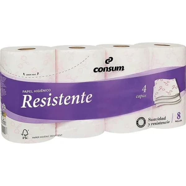 Higiénico Resistente Cuatro Capas - 8.07 ud - Imagen del producto en Findit