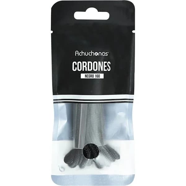Cordón Redondo Negro 160 cm - 1 ud - Imagen del producto en Findit