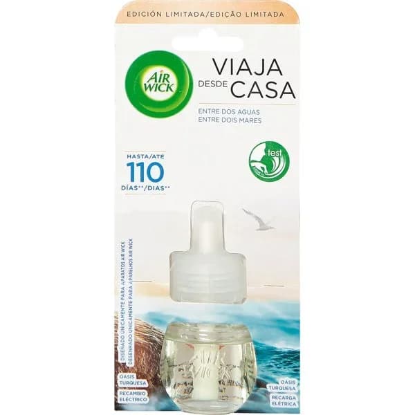 Ambientador eléctrico oasis turquesa AIR WICK, recambio 1 ud - 1 ud - Imagen del producto en Findit