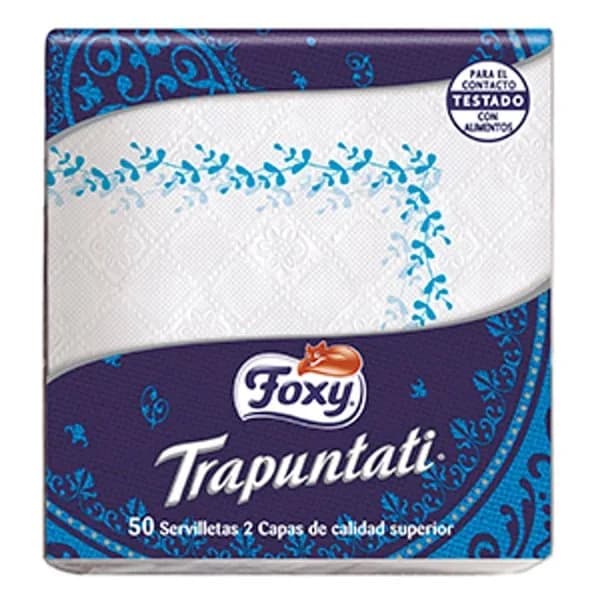 Servilleta blanca Trapuntati FOXY, paquete 50 uds - 50 ud - Imagen del producto en Findit