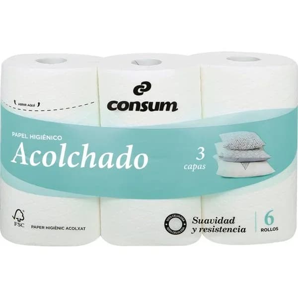 Higiénico Acolchado Tres Capas - 5.96 ud - Imagen del producto en Findit