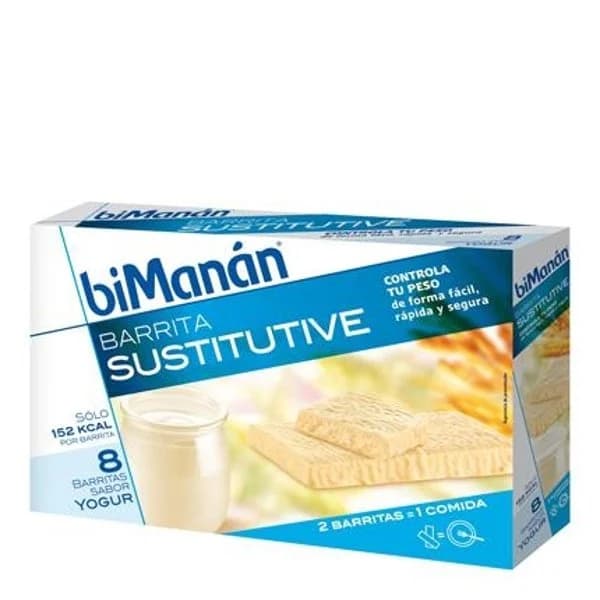Barritas sustituiva sabor yogur biManan sin gluten 304 g. - 0.32 kg - Imagen del producto en Findit