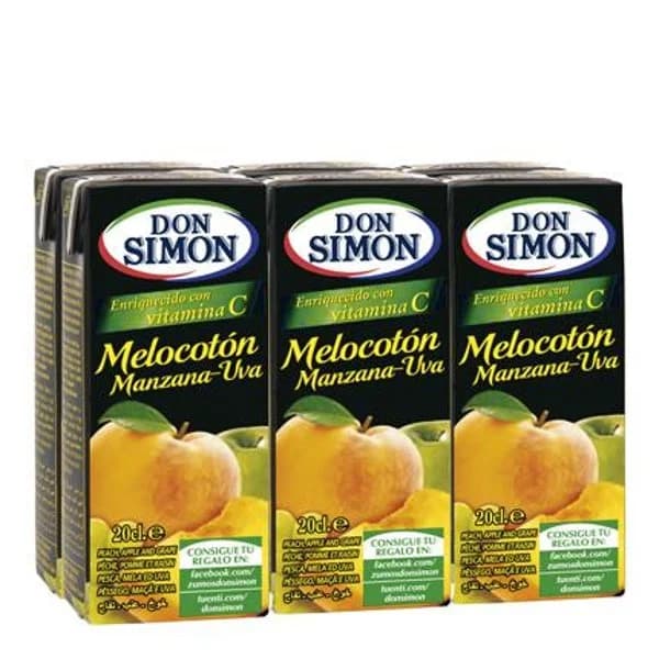 Zumo Melocotón y Uva 6 x 200ML - 1.2 l - Imagen del producto en Findit