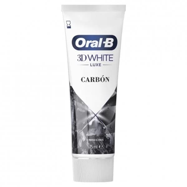 Dentífrico protección antimanchas 24h 3D White Luxe Carbón Oral-B 75 ml. - 0.08 l - Imagen del producto en Findit