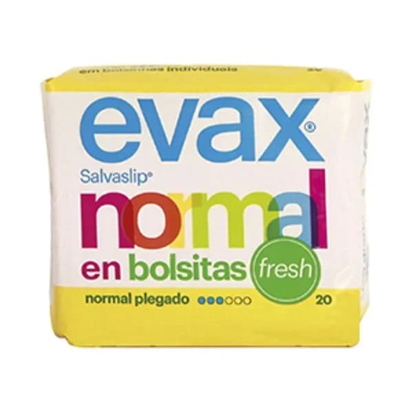 Protegeslip normal fresh plegado EVAX, paquete 20 uds - 1 ud - Imagen del producto en Findit