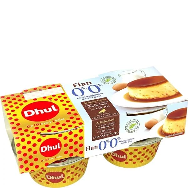 Flan de Huevo 0% 4UD - 0.4 kg - Imagen del producto en Findit