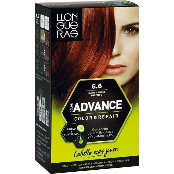 Tinte cabello caoba rojo intenso 6,6 - 1 ud - Imagen del producto en Findit