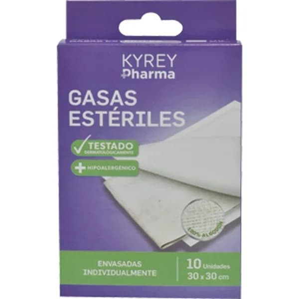 Compresa Gasa Estéril 30x30 Centímetros - 10 ud - Imagen del producto en Findit
