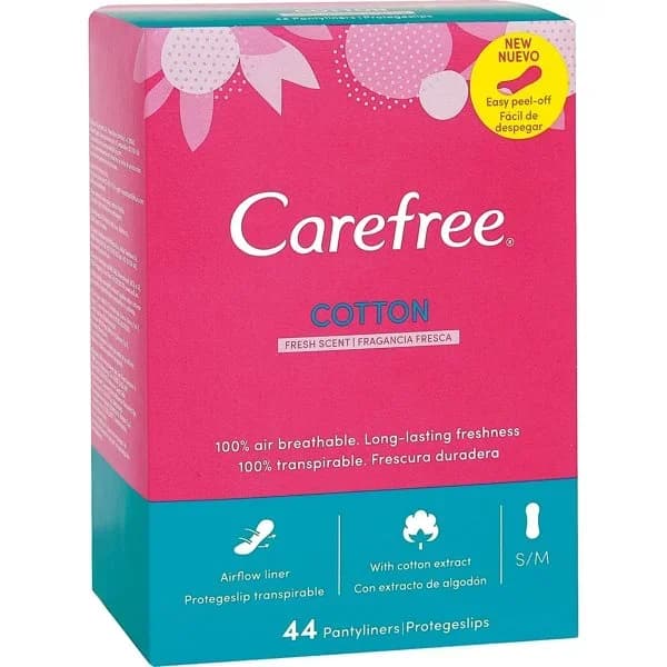 Protector normal  fresh CAREFREE, caja 44 unid. - 47.8 ud - Imagen del producto en Findit