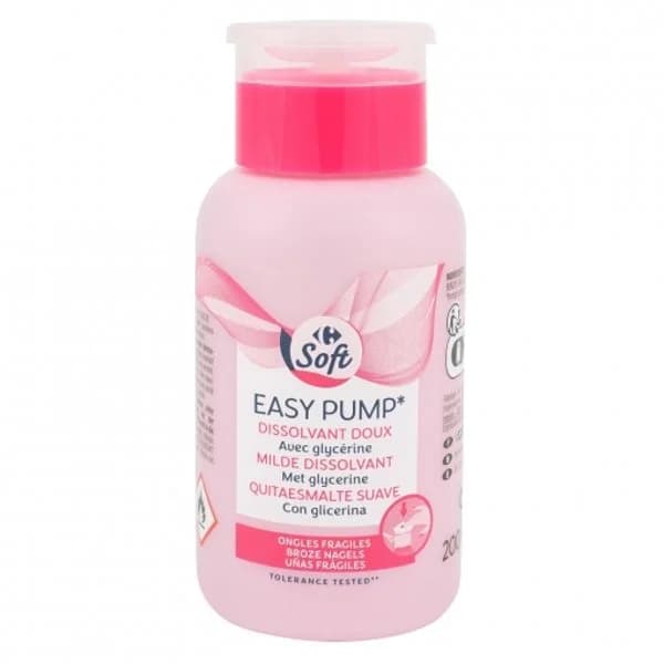 Quitaesmalte suave Easy Pump Carrefour 200 ml. - 0.2 l - Imagen del producto en Findit