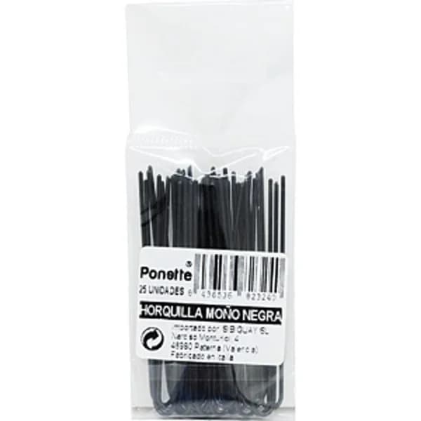 Horquilla Moño Negra - 24.14 ud - Imagen del producto en Findit