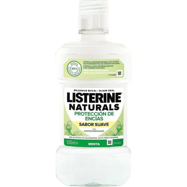 Enjuage natural para encías LISTERINE, botella 500 ml - 1 ud - Imagen del producto en Findit