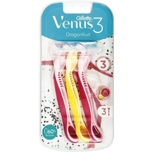 Maquinilla Desechable Venus 3 Dragonfruit - 2.55 ud - Imagen del producto en Findit