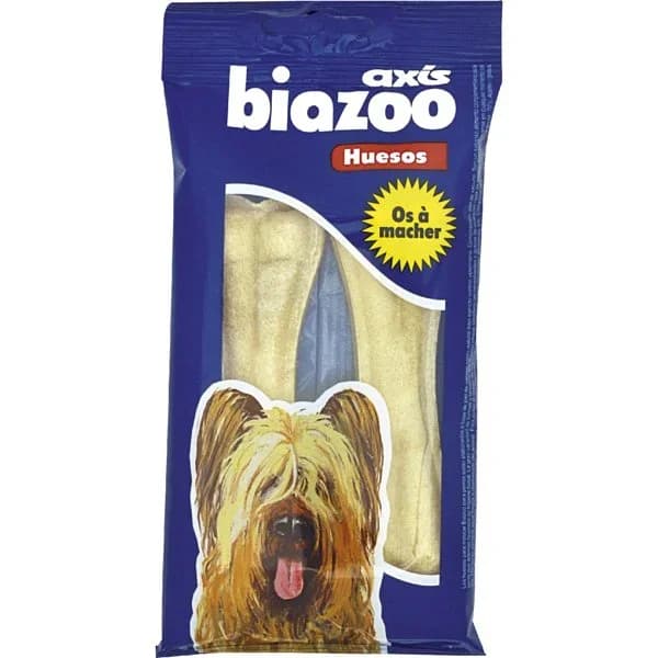 Hueso prensado cuero para perro BIOZOO, paquete 2 uds - 1 ud - Imagen del producto en Findit