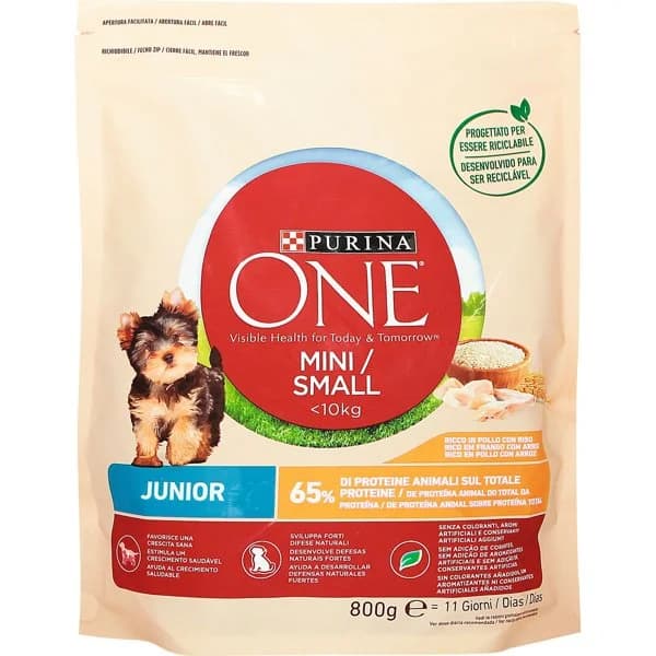 Comida Seca Perro One Baby Mini Pollo 800G - 3 kg - Imagen del producto en Findit