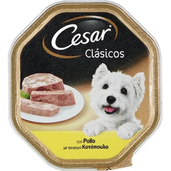Paté de pollo para perro CÉSAR, tarrina 150 g - 0.15 kg - Imagen del producto en Findit