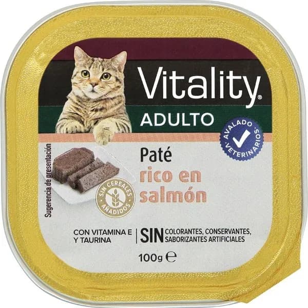Comida Húmeda Gatos Rico en Salmón - 0.1 kg - Imagen del producto en Findit