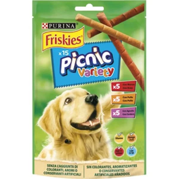 Snack para perro Purina Friskies Picnic Variety 15 ud - 0.13 kg - Imagen del producto en Findit