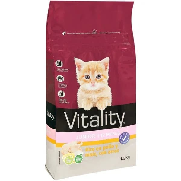 Comida Seca Gato Júnior Rico en Pollo y Arroz - 1.5 kg - Imagen del producto en Findit