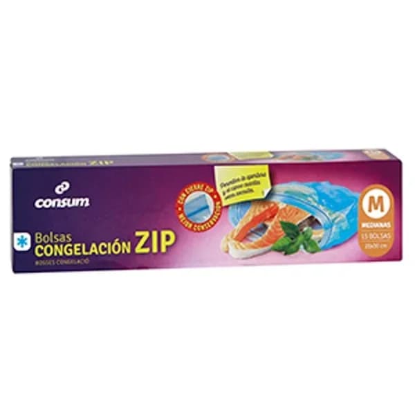 Bolsas Reutilizables Multiusos  Zip Mediana - 15.56 ud - Imagen del producto en Findit