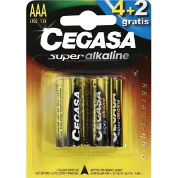 Pila Súper Alcalina AAA Blister 4+2 Gratis - 5.96 ud - Imagen del producto en Findit