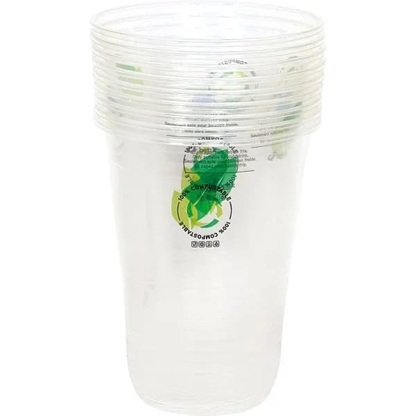 Vasos desechables compostable de 1 lt Betik bolsa 10 unidades - 10 ud - Imagen del producto en Findit