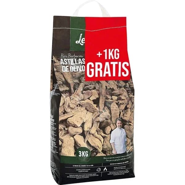 Astillas de Olivo 3Kg - 1 ud - Imagen del producto en Findit