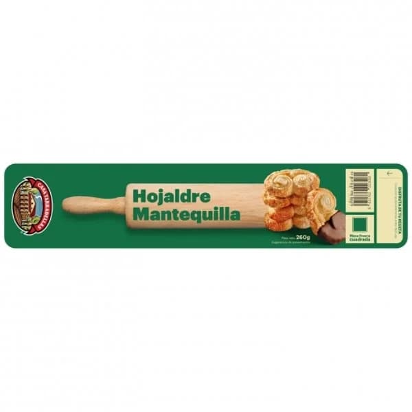 Masa de hojaldre con mantequilla Casa Tarradellas 260 g. - 0.26 kg - Imagen del producto en Findit