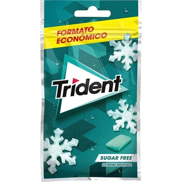 Chicles sabor menta sin azúcar Trident bolsa 44 g - 0.04 kg - Imagen del producto en Findit